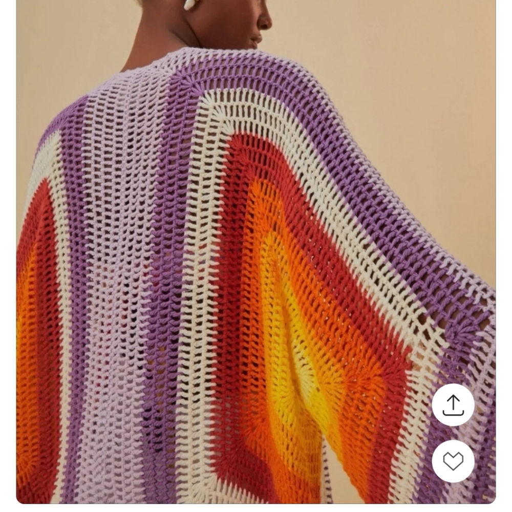 Farm Rio Crochet Cardigan